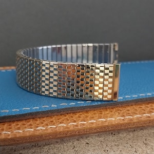 1962 10k Gold Filled Speidel Twist-O-Flex 16mm 5/8&quot; Unused Vintage Watch Band