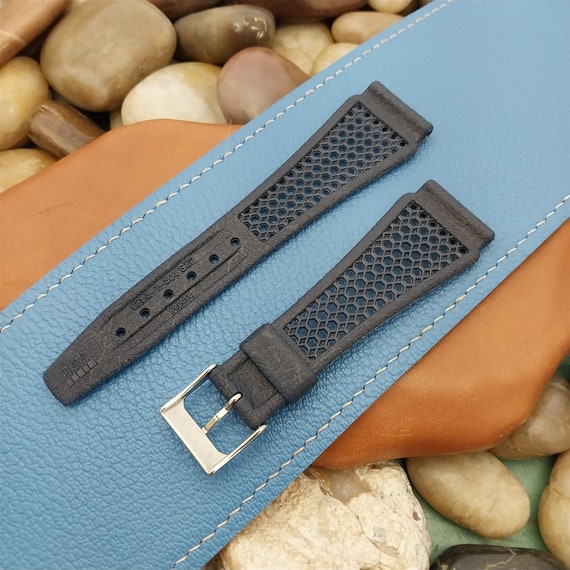 22mm Blue Skindiver Strap Golay Swiss nos 1960s-1… - image 2