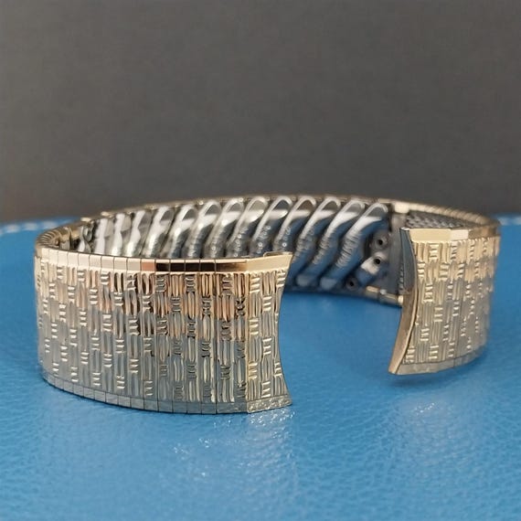 Vintage 10k Gold Filled Watch with Geometric Band very old Vintage 10k Gold Filled Watch with Geometric Band very old main image 4