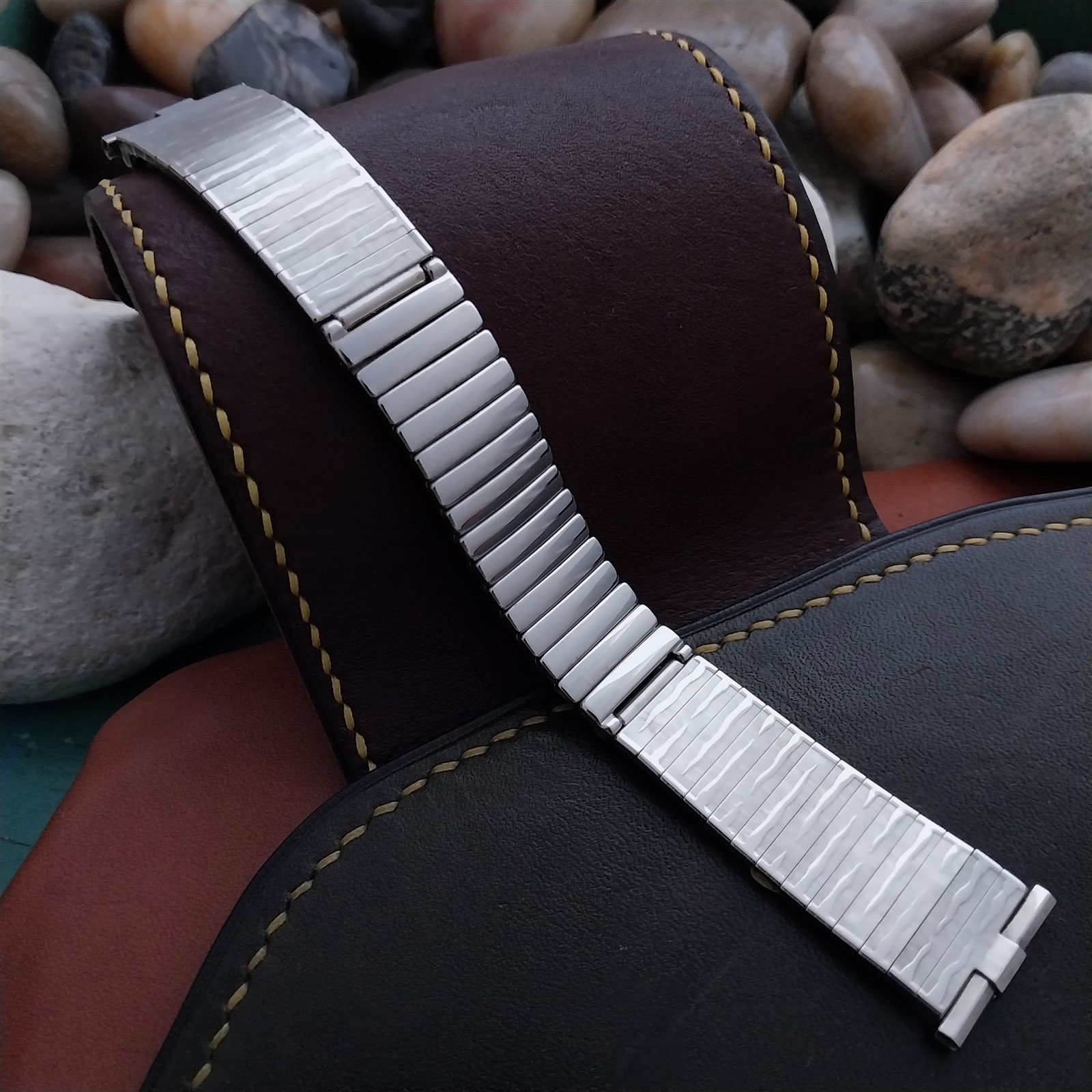 ヴィンテージシガーバンド 8束セット 18mm 19mm JB Champion Stainless Steel Tiger-stripe 1960s