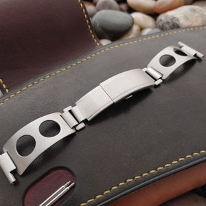 Bracelet De Montre Expandro Vintage En Acier - 20 Mm - Argenté - Pour Personnaliser Votre Montre