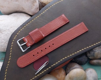 A-11 Elgin Buckle & Champion Brown Buffalo Calf Unused Vintage Watch Band