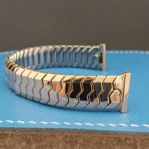 5/8&quot; Speidel Golden Knight 10k Rose Gold-Filled Expansion nos Vintage Watch Band