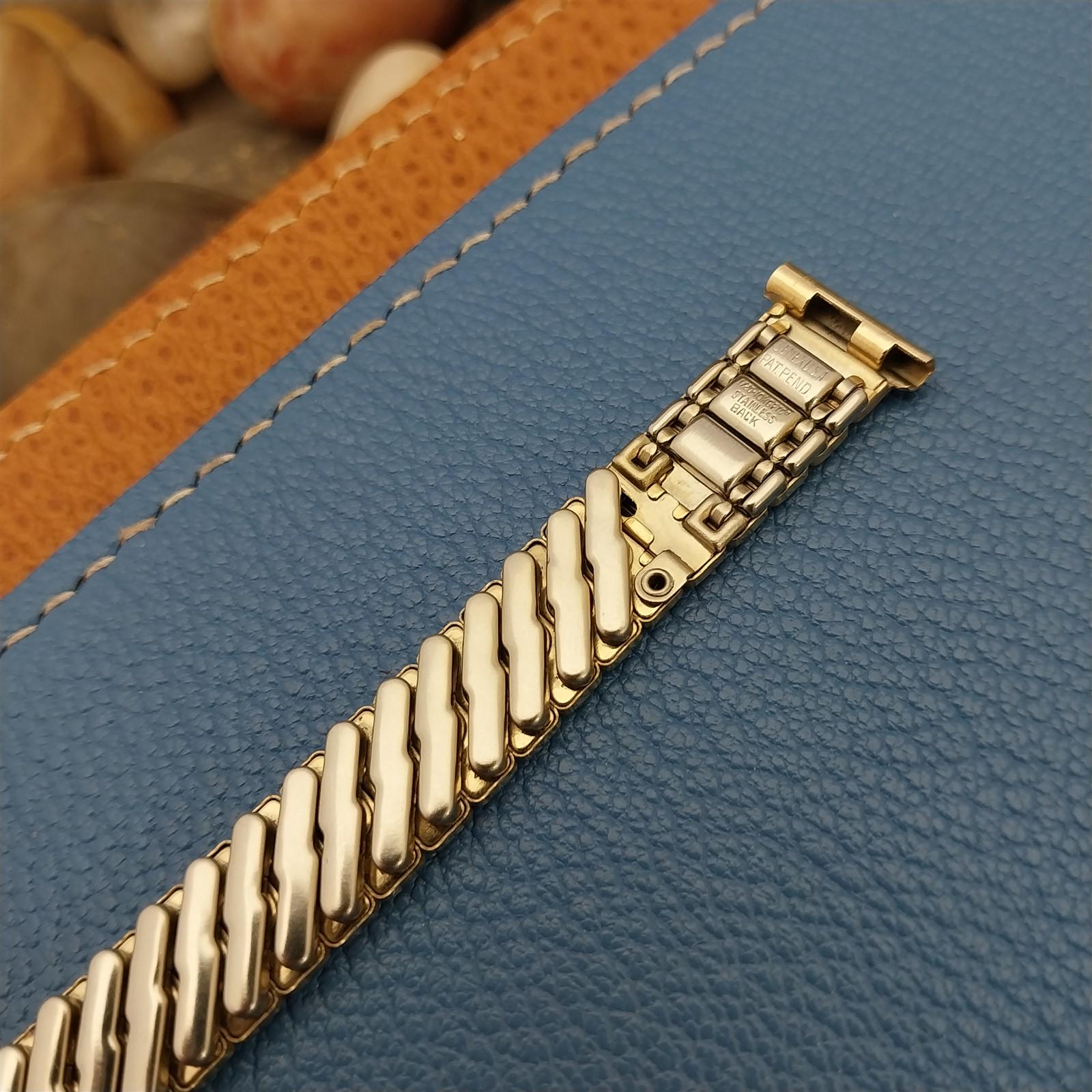 Vintage Gemex USA Ladies Expansion Bracelet Watch Band Yellow Gold Filled 5 1/4\