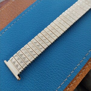 Bracciale Orologio ROWI Espandibile In Acciaio Inox 20mm - Argento Vintage Nuovo Stock