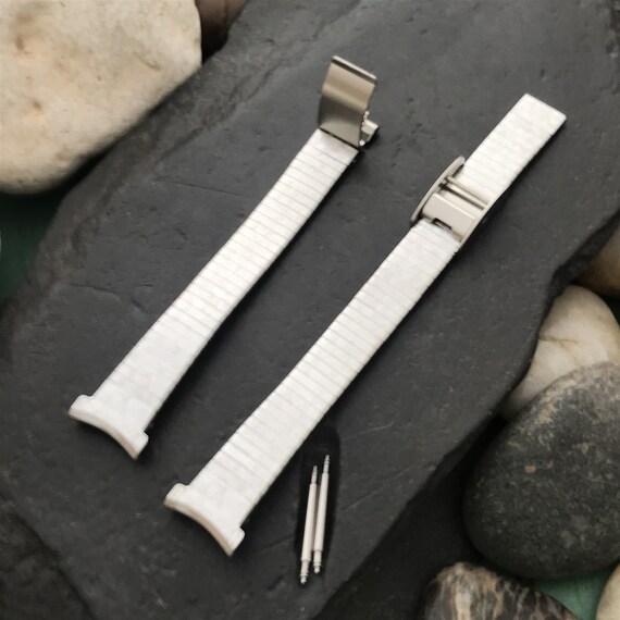 Bracelet De Montre Bulova En Acier Inoxydable - Largeur 12 Mm, Fabrication Suisse, Neuf Sans étiquette