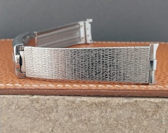 18mm 19mm Vintage Stainless Steel JB Champion Unused Classic 1960s Watch Band