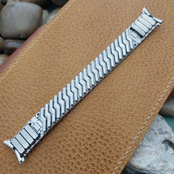 19mm 18mm Kreisler Stainless Steel Expansion Unused 1960s Vintage