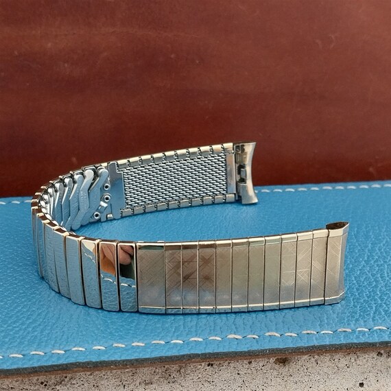 Bracelet Montre Vintage Baldwin USA - Rempli Or 10 Carats 17mm - Années 60 Homme