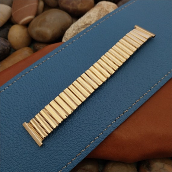 Vintage 16mm 18mm 19mm Gold-Filled Ebert Short Unused Classic 1950s Watch Band