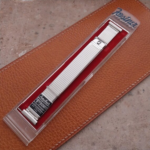19mm 18mm 16mm Forstner Komfit Classic Stainless Steel 1950s Vintage Watch Band