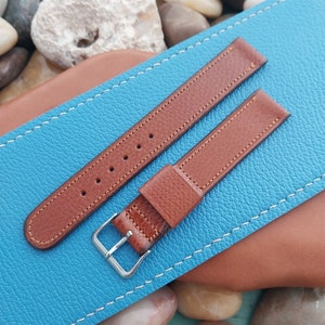 Vintage Elgin Logo Buckle& 5/8&quot; Buffalo Calf Classic Unused Field Watch Strap