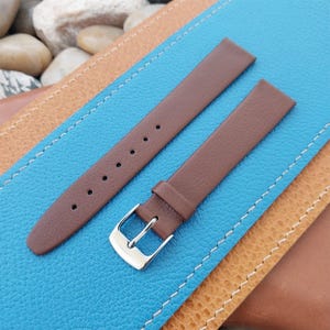 16mm 5/8&quot; Hirsch Calf Leather Unused Vintage Watch Band & Stainless Buckle