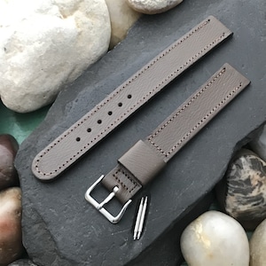 Elgin Buckle & 5/8&quot; Long Saddle Leather ORD A-11 1950s Unused Vintage Watch Band