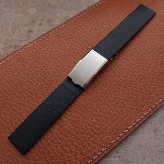 16mm JB Champion USA Corfam Deployment nos 1960s Vintage Watch Band