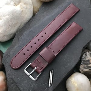 Elgin Buckle &5/8&quot; Long Cowhide Leather ORD A-11 1950s Unused Vintage Watch Band