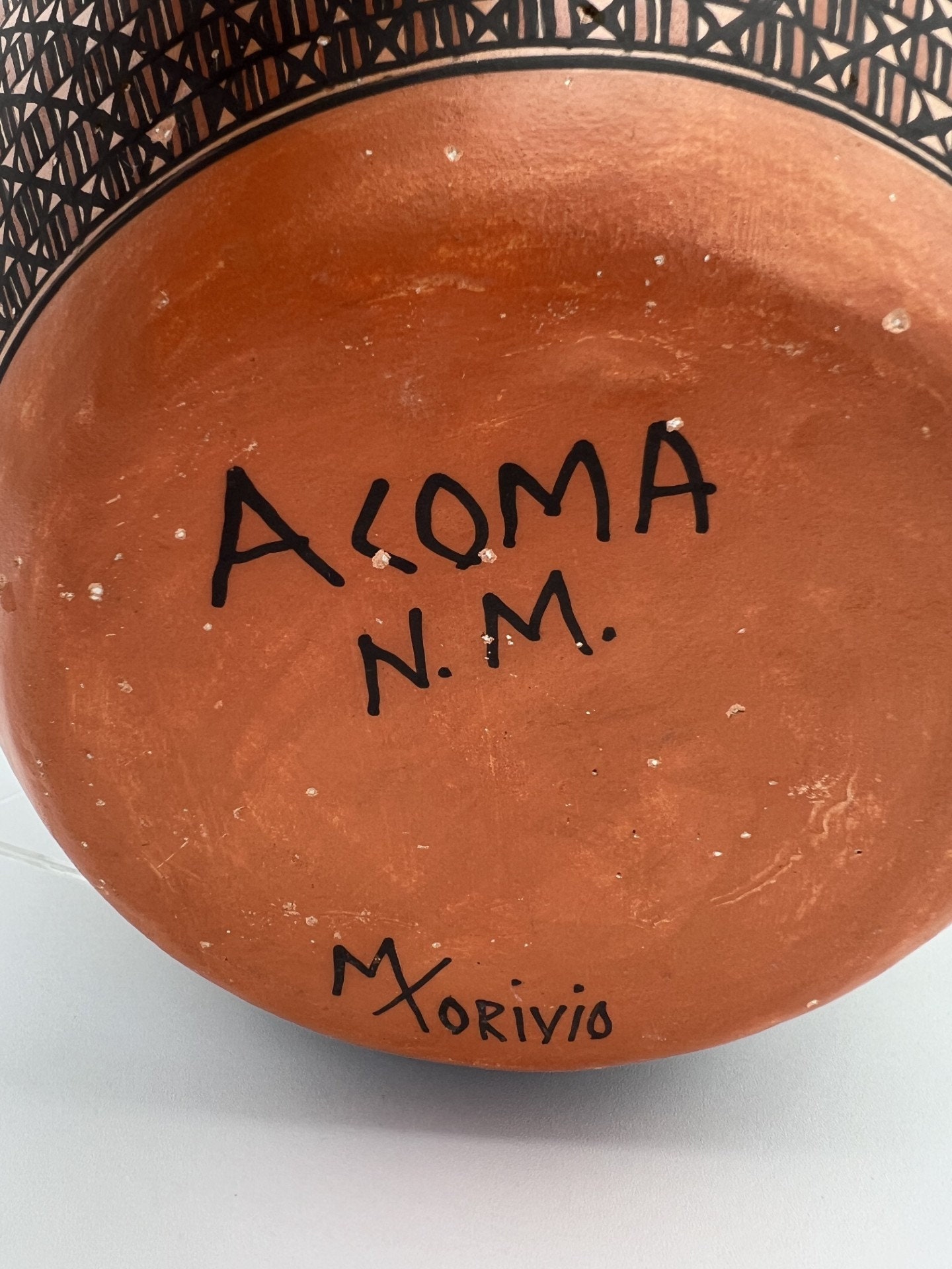 Acoma. Beautiful Vase by Mary Torivio. Geometric Design. Rare and ...