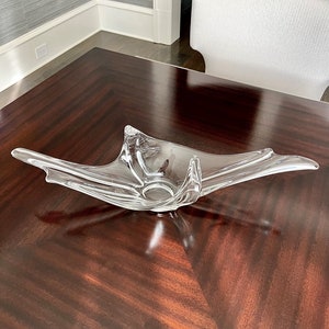 Val Saint Lambert crystal bowl. Large. Vintage.