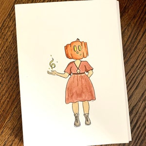 PumpkinHead Witch Card