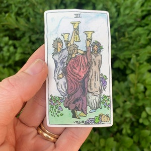 3 of Cups Tarot Card Sticker