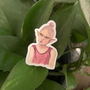 Angry Elf Matte Vinyl Sticker