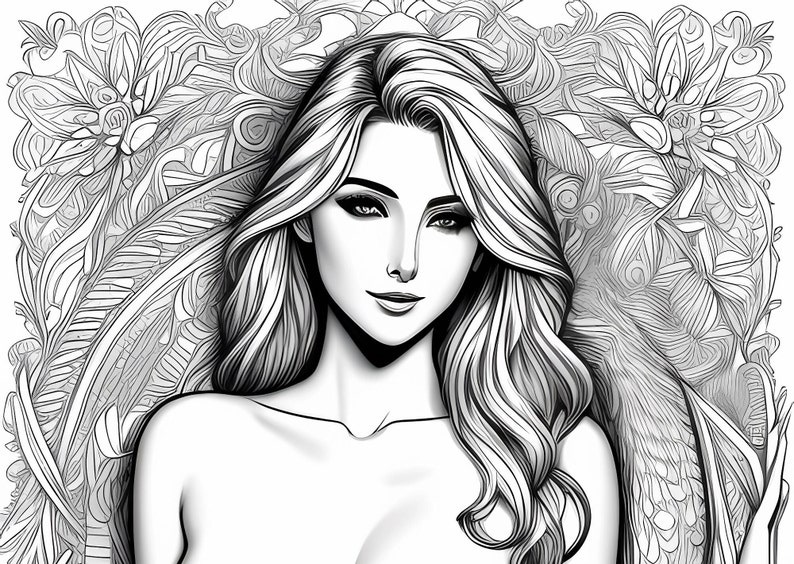 Nudes Sexy Coloring Pages (mature Content)