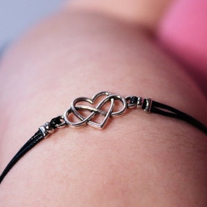 Conjunto de pulseira/joias de prata poliamor, símbolo de amor infinito, não monogamia, relacionamentos abertos, policule, presente para ela para eles/elas