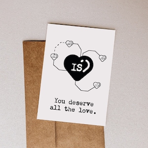 Polyamory Card, Polyamory Valentine Card, Non Monogamy, Relazioni Aperte, Love Card, Polycule Card, Personalizzato, Polyam Valentine