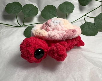 Custom Extra Mini Soft Crochet Turtle, Cute Turtle Plushie, Easter Turtle Gift, Mothers Day Turtle Gift, Birthday Day Turtle Gift,