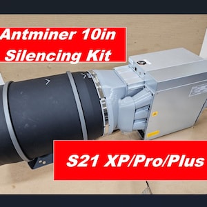 Antminer S21 Pro S21 XP and S21 Plus Silencing Cooling Shroud Kit ASIC silencing Kit for use with AC infinity Cloudline Pro S10 duct fan