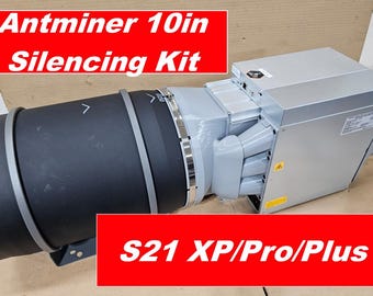 Kit de cubierta de enfriamiento silenciadora para Antminer S21 Pro S21 XP y S21 Plus Kit de silenciador ASIC para usar con ventilador de conducto AC infinity Cloudline Pro S10