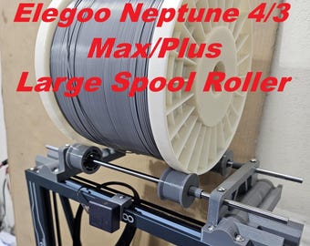 Rodillo para bobina grande de impresora 3D. Compatible con Neptune 4 y 3 Max o Plus, o como unidad independiente. Rodamiento de rodillos. Se adapta a bobinas de 6 kg, 5 kg, 3 kg, 2 kg y 1 kg.