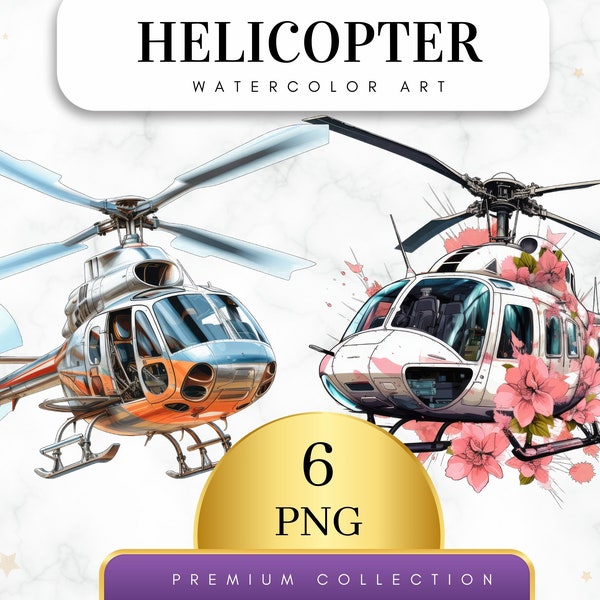 Set of 7, Helicopter Clipart, Helicopter PNG, Transport Clipart, Aviation Clipart, Kids Room Decor, Digital Download, Sublimation PNG