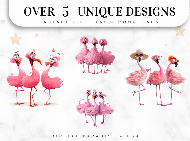 a group of pink flamingos standing next to each other
