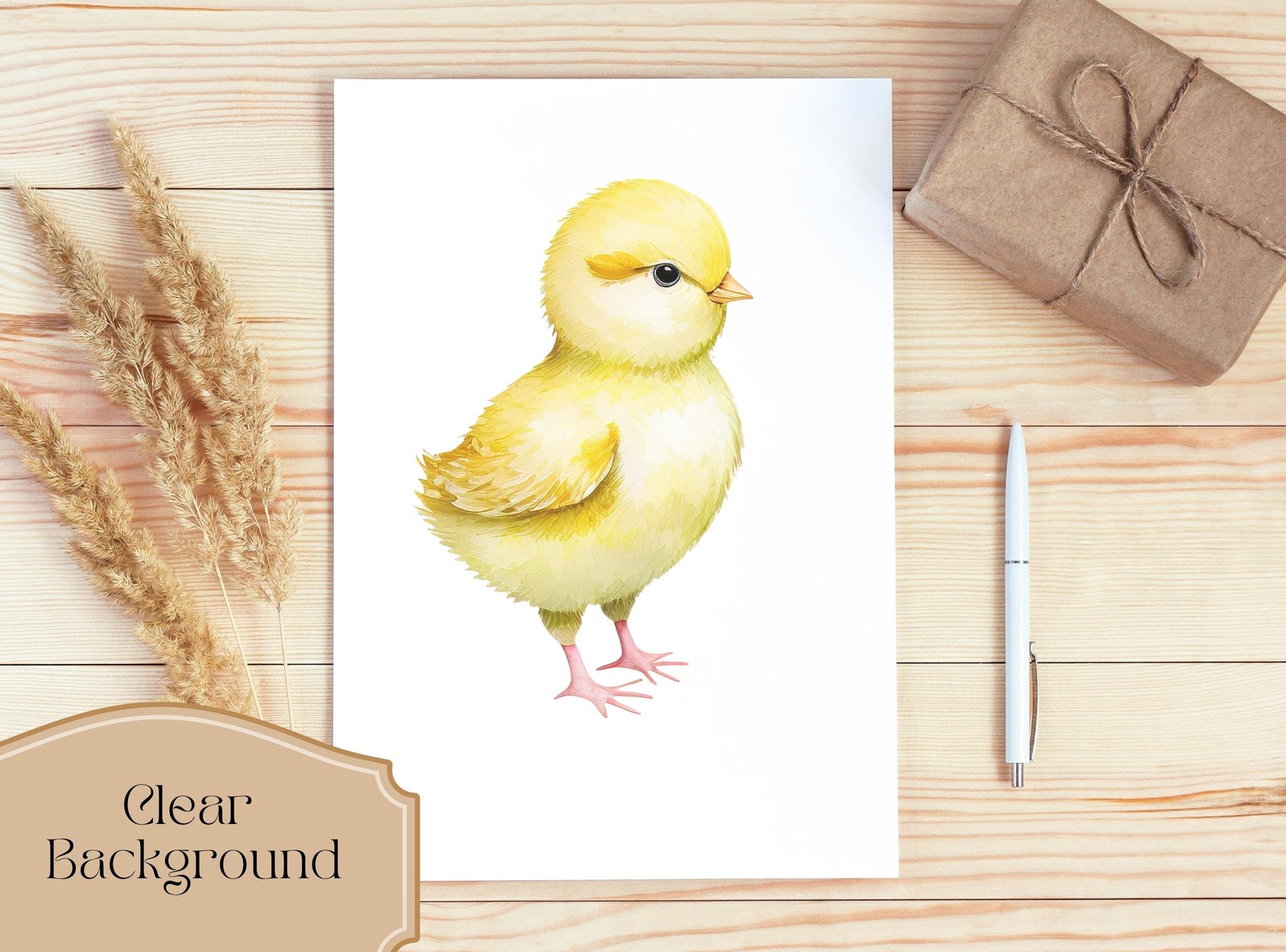 Set of 40, Watercolor Chicks Clipart Bundle, Cute Baby Chickens, Easter ...
