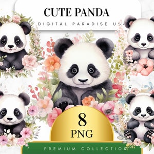 Design PNG E SVG De Urso De Panda Fofo Acariciando As Costas Para Camisetas