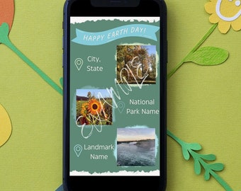 Earth Day Customizable Instagram Story