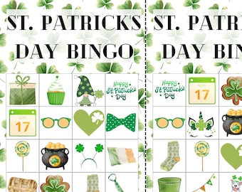 St. Patrick's Day Bingo Printable -- 16