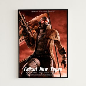 Fallout New Vegas Poster, Vault Tec Gaming Poster, Fallout Poster