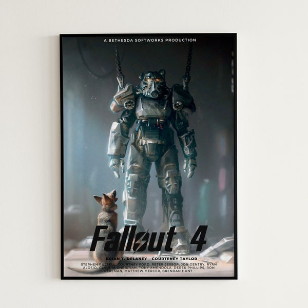 Póster de Fallout 4, póster de juegos de Vault Tec, póster de Fallout