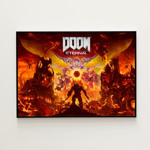 Doom Eternal Game Poster, Doom, Doom Slayer, Doom Guy, Gaming Room Poster, Gaming Poster, Gaming Decor, Gaming Geschenk, Doom Art