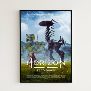 Horizon Zero Dawn Poster, Forbidden West, Aloy, Tallneck, Poster Print, Game poster Art, Birthday Christmas Gift