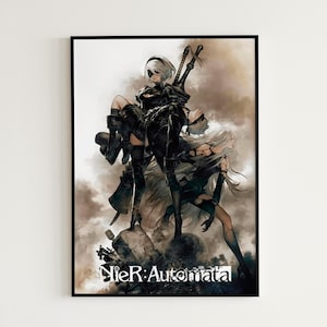 NieR: Automata Poster, Nier Automata Poster, Gaming Room Poster, Gaming Wandposter, Gaming Print Poster, Spiel Geschenk, Videospiele Poster