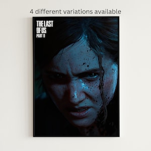Pôster de The Last of Us, Joel, Ellie, Last of Us, pôster de jogos, impressão de jogos, arte de videogame, vaga-lumes, arte de parede, presente de jogo