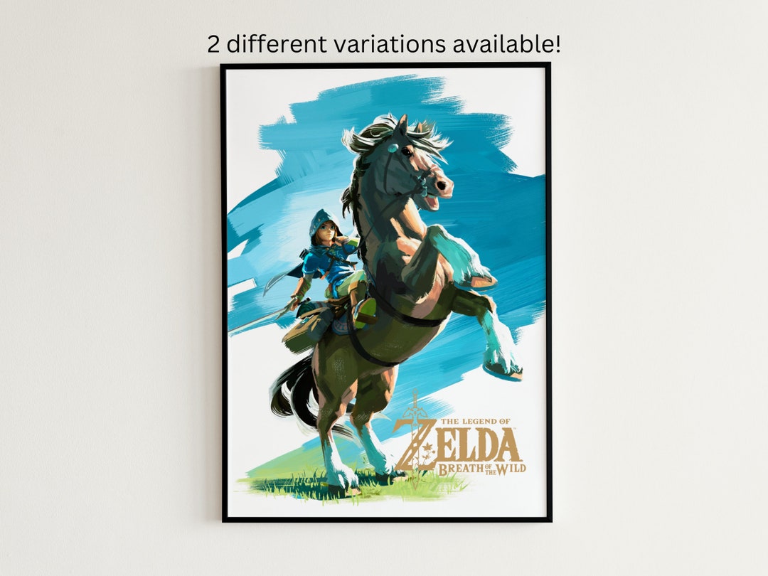 The Legend of Zelda Poster, Link Poster Zelda Gaming Print, Zelda Art