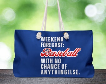 Baseball Livin' That Sports Mom Life Tote Bag,  Weekend Forecast Baseball  Tote, Mom Bag, Big Tote Bag, Sports Tote Bag, Oversize Tote