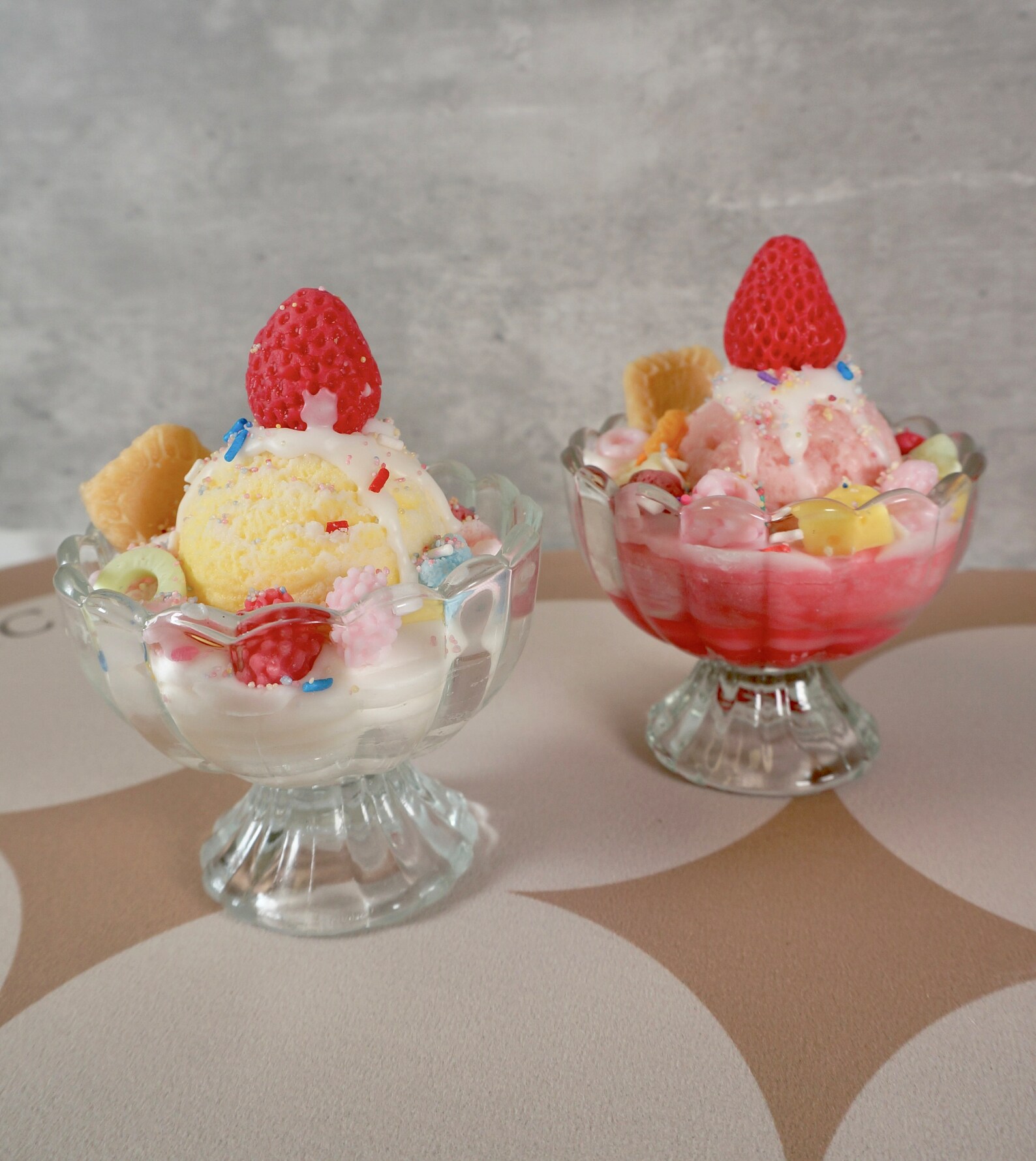 Ice Cream Scoop Candle Ice Cream Candle Dessert Candle Etsy