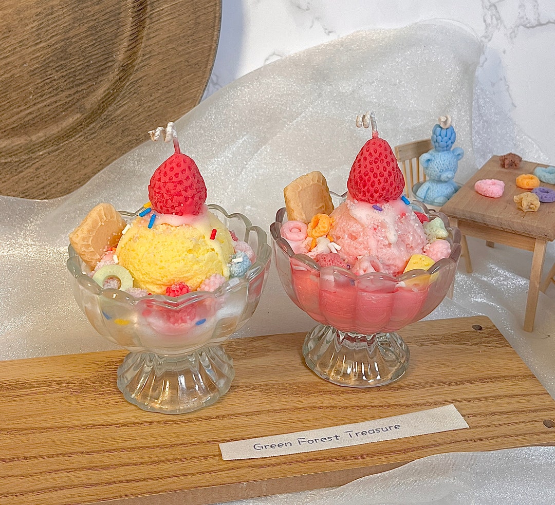 Ice Cream Scoop Candle Ice Cream Candle Dessert Candle Gift for Her