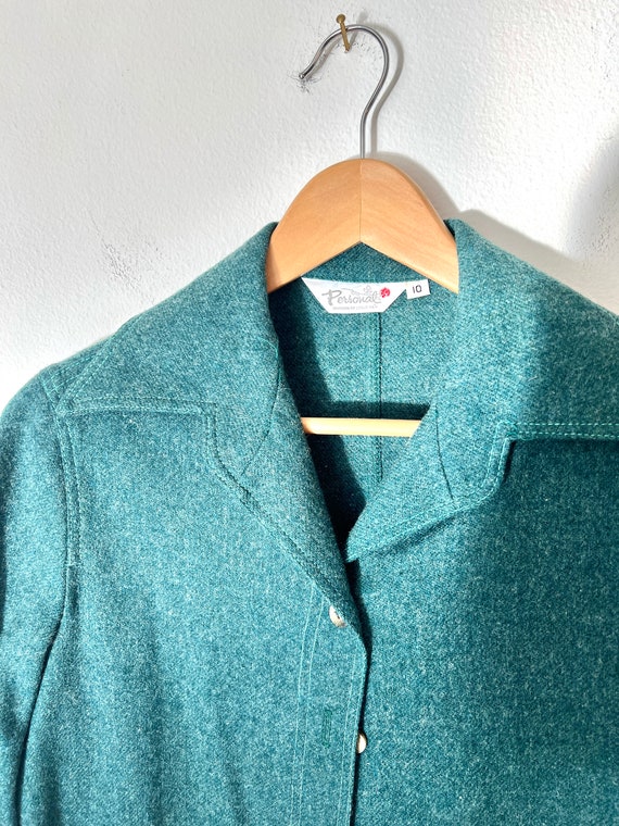 70s women’s wool shirt jacket - image 2