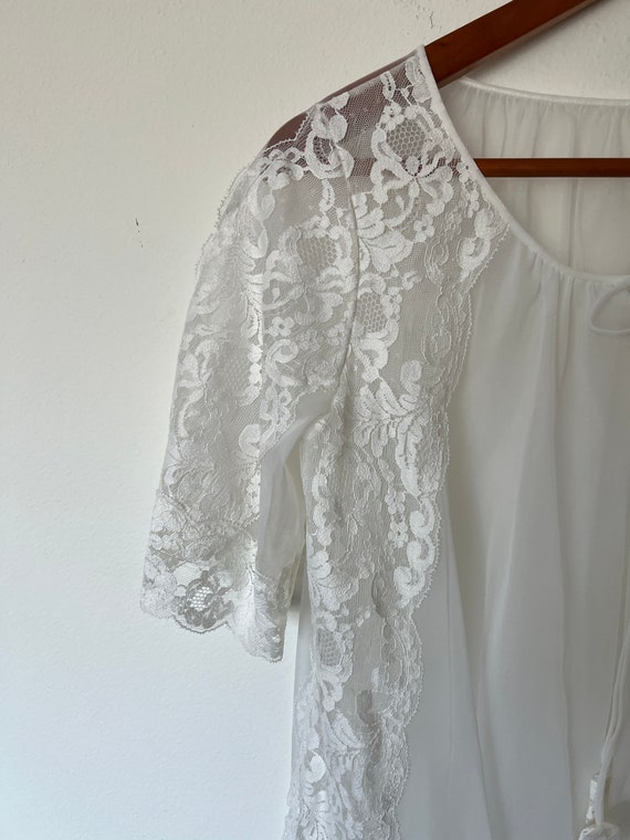 Sheer lacy dressing robe - image 3